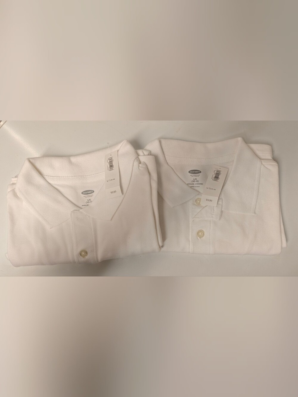 Old Navy White Men’s Polo Pack - 2-Pack